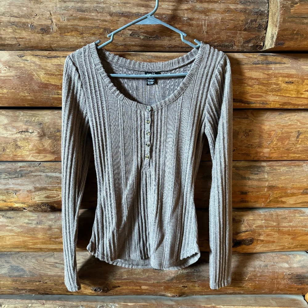 Rue 21 Long Sleeve Shirt with Buttons
